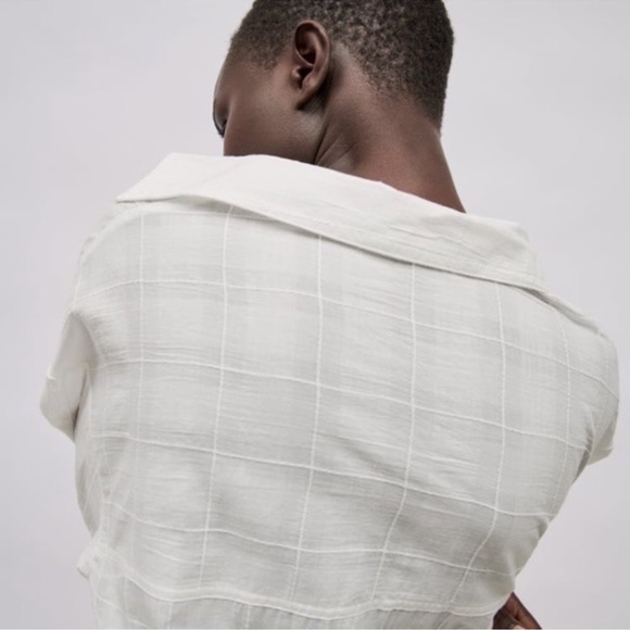 NWT • ZARA • STRIPED OVERSIZED BLOUSE • M - Picture 5 of 16